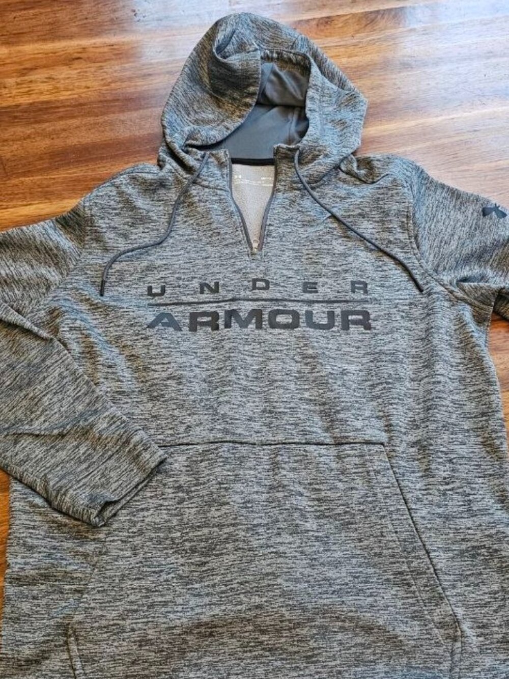 Gray Under Armour COLDGEAR Hoodie Loose Fit Size Mens M